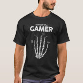 Anatomy Of Gamer Skeleton Hand Gaming Gamer T-shirt (Voorkant)