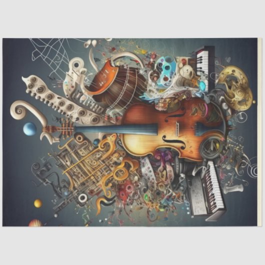 Anatomy of Music Series Design 10 Tissuepapier (Voorkant)