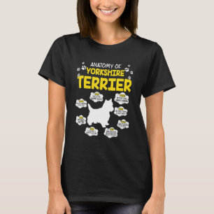 Anatomy of Yorkshire Terrier Dog T-shirt