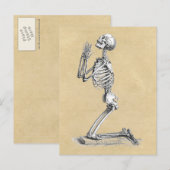 Anatomy Skeleton Illustratie Briefkaart (Voorkant / Achterkant)