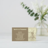 Anatomy Sketch of Spinal Column Leonardo da Vinci Visitekaartje (Staand voorkant)