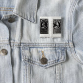 Anaxagorus en Epictetus Vierkante Button 5,1 Cm (In situ)