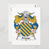 Anaya Family Crest Briefkaart (Voorkant / Achterkant)