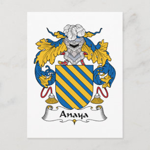Anaya Family Crest Briefkaart