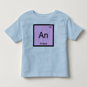 Anaya Naam Chemie Element Periodiek Systeem Kinder Shirts