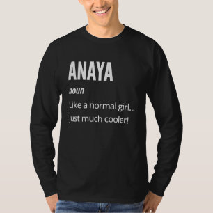 Anaya zelfstandig naamwoord als een normale gewoon t-shirt