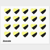 Ancap Anarchocapitalist Flag Hart Sticker (Vel)