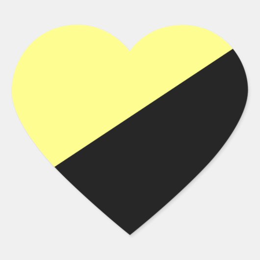 Ancap Anarchocapitalist Flag Hart Sticker (Voorkant)
