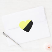 Ancap Anarchocapitalist Flag Hart Sticker (Envelop)