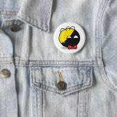 Ancap bal Polandball leuk meme rode strik Ronde Button 5,7 Cm (In situ)