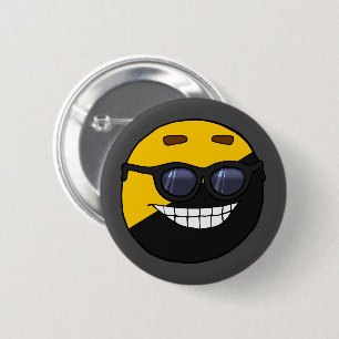 Ancap bal Polandball schattig meme zonnebril boef Ronde Button 5,7 Cm
