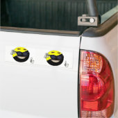 Ancap-bal zilveren bumpersticker "Twee voor de pri (Op Truck)