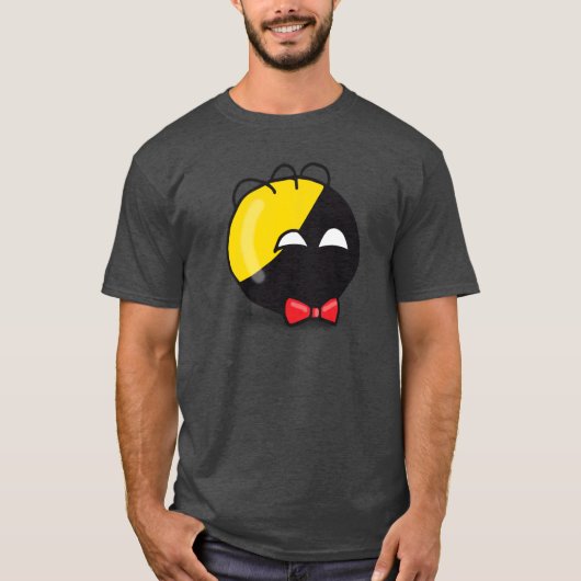 Ancap ball Polandball schattige memo rode boog T-shirt (Voorkant)