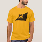Ancap flag Porcupine logo Gadsden flag parody meme T-shirt (Voorkant)