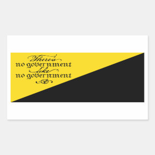 AnCap-stickers Rechthoekige Sticker