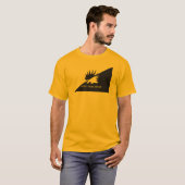 Ancap vlag Stekelvarken logo Gadsden vlag parodie T-shirt (Voorkant volledig)