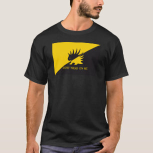 Ancap vlag Stekelvarken logo Gadsden vlag parodie T-shirt