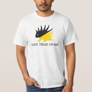 Ancap vlag Stekelvarken logo Gadsden vlag parodie  T-shirt