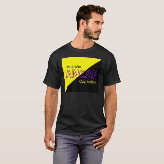 ANCAP Yellow and Black Flag T-shirt (Voorkant volledig)