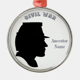 Ancestor voor de burgeroorlog metalen ornament