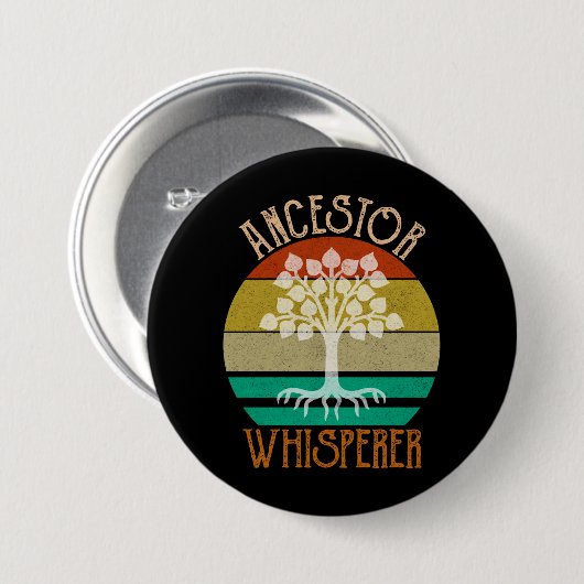Ancestor Whisperer Genealogie Ronde Button 7,6 Cm (Voorkant /achterkant)