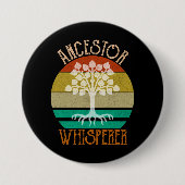 Ancestor Whisperer Genealogie Ronde Button 7,6 Cm (Voorkant)