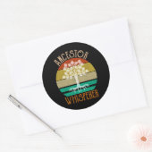 Ancestor Whisperer Genealogie Ronde Sticker (Envelop)