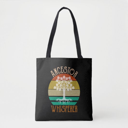 Ancestor Whisperer Genealogie Tote Bag (Voorkant)