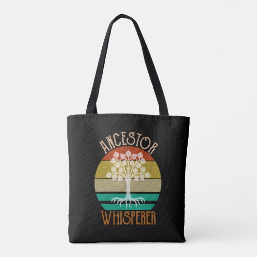 Ancestor Whisperer Genealogie Tote Bag (Achterkant)