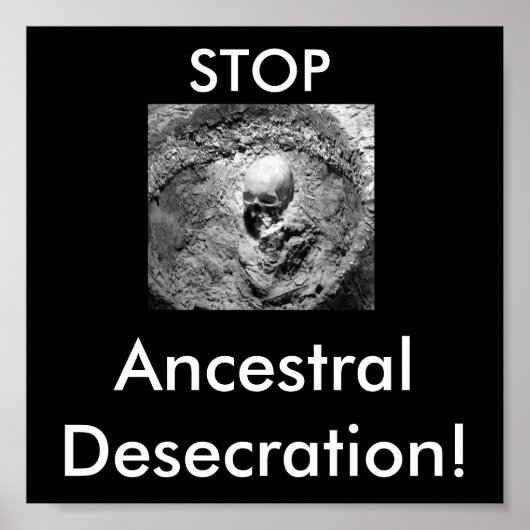 Ancestrale Botten, STOP, ancestrale beschrijving! Poster (Voorkant)