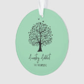 Ancestry Addict Family Tree Ornament (voorkant)