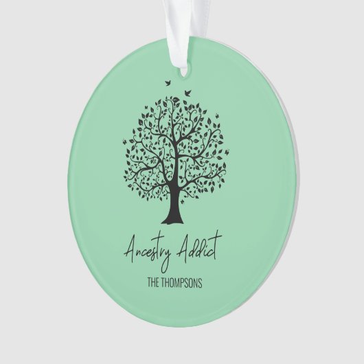 Ancestry Addict Family Tree Ornament (voorkant)