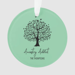 Ancestry Addict Family Tree Ornament