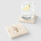 Anch – Lebensschlüssel Stenen Onderzetter (Zijkant)