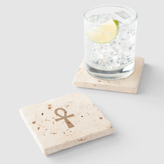 Anch – Lebensschlüssel Stenen Onderzetter (Zijkant)