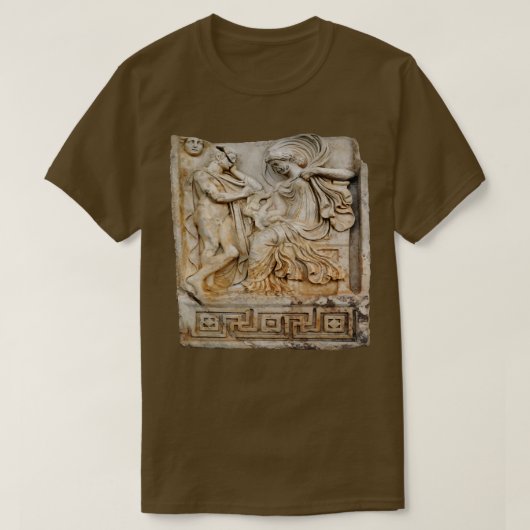 Anchises en Aphrodite Relief Sculptuur Uitgesneden T-shirt (Design voorkant)