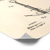 Anchor 1902-patentkunst oude poep poster (Hoek)