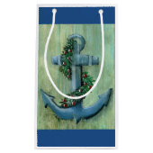 Anchor and Garland Holiday Gift Bag Klein Cadeauzakje (Voorkant)