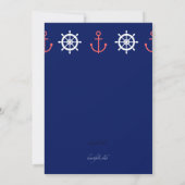 Anchor and Helm Invitation Kaart (Achterkant)
