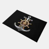 Anchor and Ship's Wheel Doormat Deurmat (Schuin)
