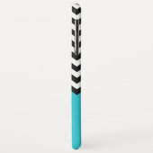 Anchor Aqua Blue Chevron Pattern Stylish Monogram Case-Mate iPhone Case (Achterkant/links)