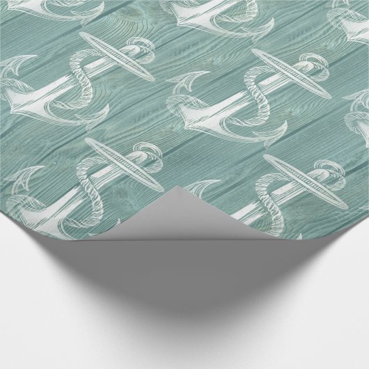  Anchor Aqua-houtwappapier Cadeaupapier (Hoek)