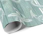  Anchor Aqua-houtwappapier Cadeaupapier (Rol Hoek)