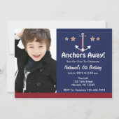 Anchor Away Birthday Uitnodiging (Voorkant)