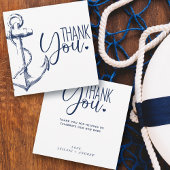 Anchor Baby shower Hartelijk dank Bedankkaart