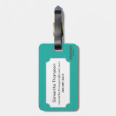 Anchor Bagagelabel (Achterkant verticaal)