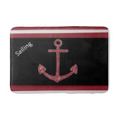Anchor Beach House Boat Sailing Bathroom Bath Mat (Voorkant)