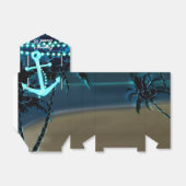 Anchor Beach Lights & Palm Trees Favor Boxen Bedankdoosjes (Uitgevouwen)