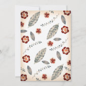 Anchor Beach Nautical Tropical Baby shower Kaart (Achterkant)