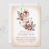 Anchor Beach Nautical Tropical Engagement Party Kaart (Voorkant)